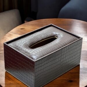 Leather Tissue box (large)